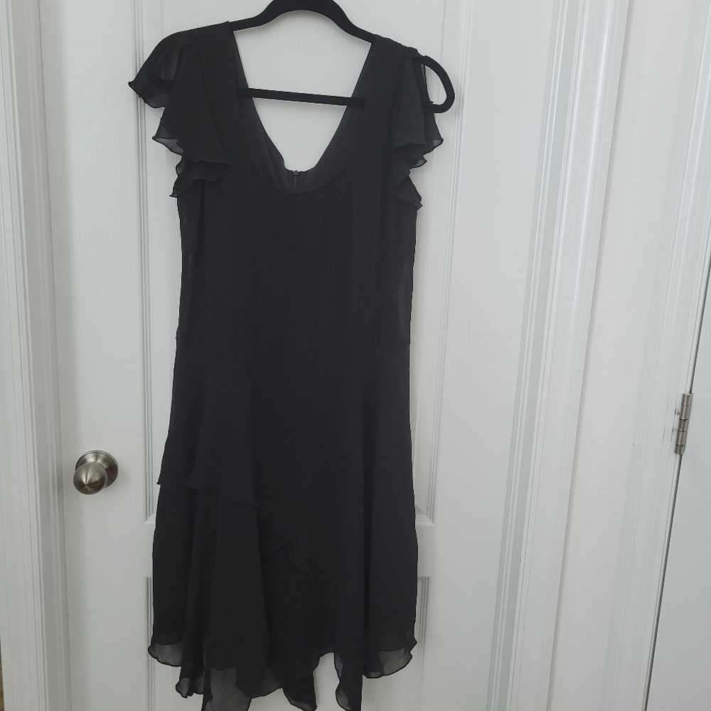 Onyx nite black dress size 10.